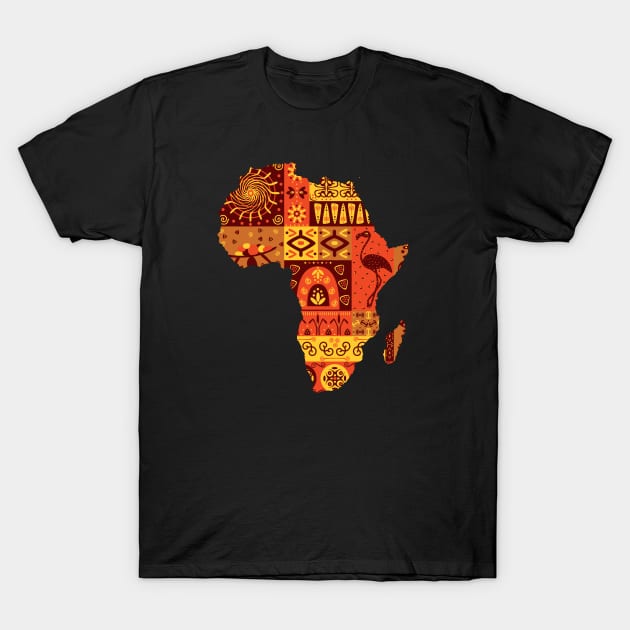 African Culture Safari Tribal Art Design T-Shirt by SpaceManSpaceLand